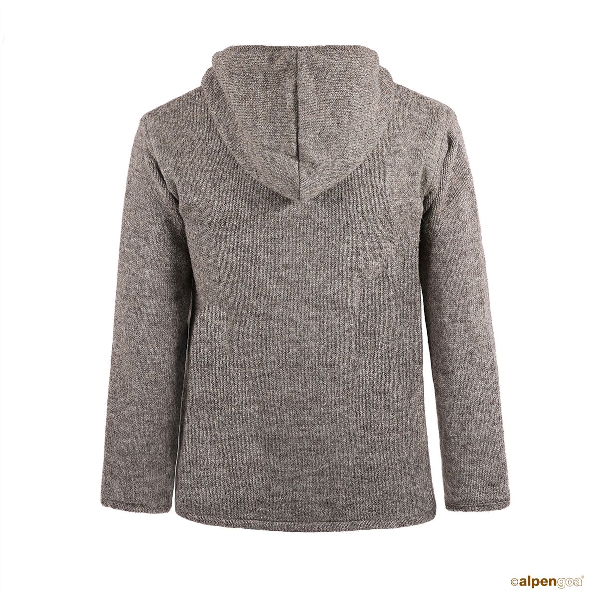 Wolljacke Modell Jomax Naturbraun Rückseite